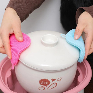 Miếng Rửa Bát Silicon Thực Phẩm An Toàn Cho Bé, Cọ Rửa Bình Sữa, Bát Ăn Dặm Kháng Khuẩn Chịu Nhiệt