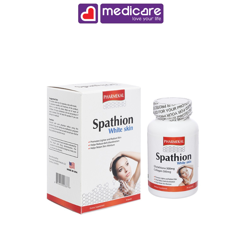 Viên Uống PHARMEKAL Spathion Glutathion Và Collagen Làm Đẹp Da 30 viên