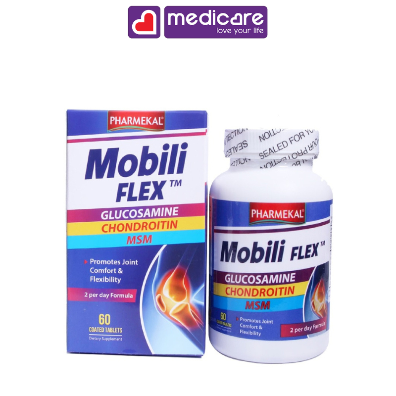 Viên Uống PHARMEKAL Mobili Flex Giúp Phục Hồi, Tái Tạo Mô Sụn Khớp Hộp 60 viên
