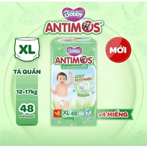 Tã Quần Bobby chống muỗi Antimos M52, L50, XL48, XXL46