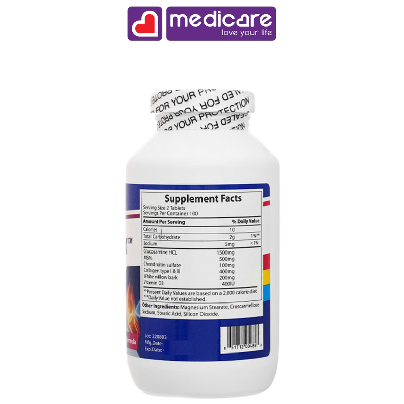 Viên uống PHARMEKAL mobili flex hỗ trợ mô sụn khớp hộp 200 viên