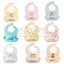 Yếm Ăn Dặm Silicon Babyboo Tootie Cho Bé,Yếm Ăn Dặm Tootie Silicon Có Nút Cài Siêu Mềm Hình Đáng Yêu