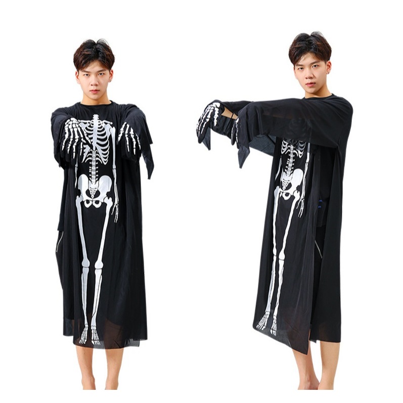 Áo ma in hình khung xương hóa trang Halloween