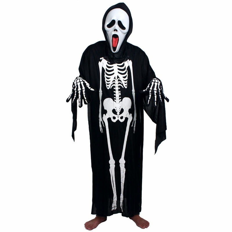 Áo ma in hình khung xương hóa trang Halloween
