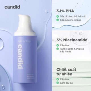 Gel Tẩy Tế Bào Chết Giúp Da Sạch, Mịn Màng Candid AHA & PHA Gel Exfoliant 100ml