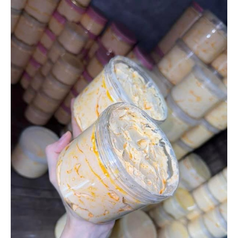 500g Kem body cốt dẽo trắng nhanh khử thâm ủ trắng nhanh,kem từ phôi mặt thái,kem body tẩy mạnh cho da ngâm đen chai lì