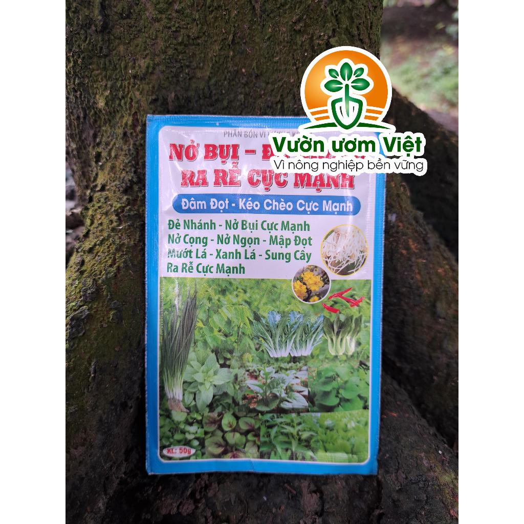 Phân bón lá SIÊU NỞ BỤI ĐẺ NHÁNH chuyên cho rau màu, tăng sinh trưởng và năng suất tối đa - 50gr