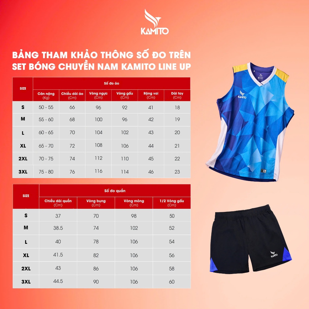 Ảnh QUẦN BÓNG CHUYỀN KAMITO LINE UP NAM 1