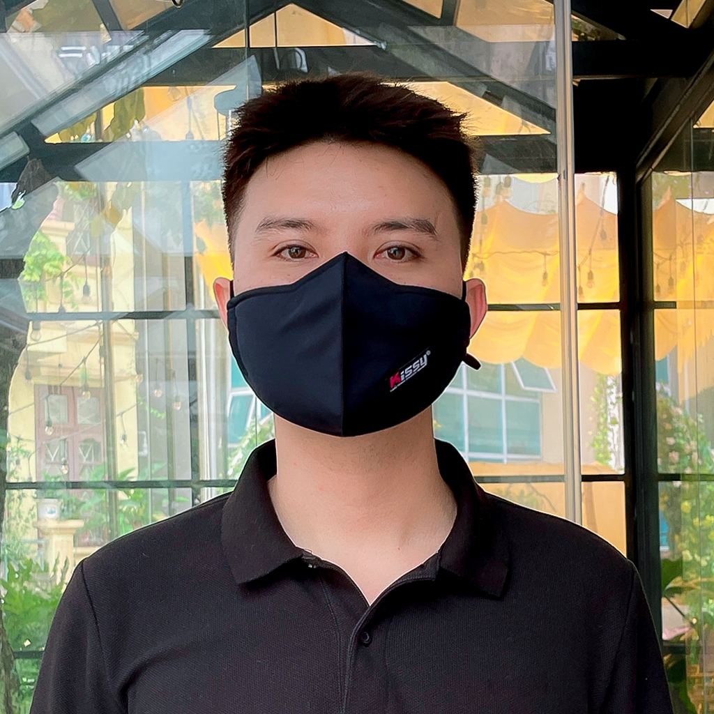 Ảnh Khẩu Trang 5D Kissy Người Lớn Sợi Hoạt Tính Chống Bụi Mịn Kháng Khuẩn Hiệu Quả Nhiều Màu Đủ Size 2