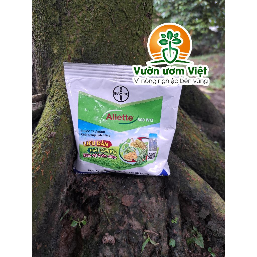 Thuốc trừ bệnh Aliette 800WP chính hãng Bayer trị đen thân, thối rễ, sương mai, phấn trắng - 100gr