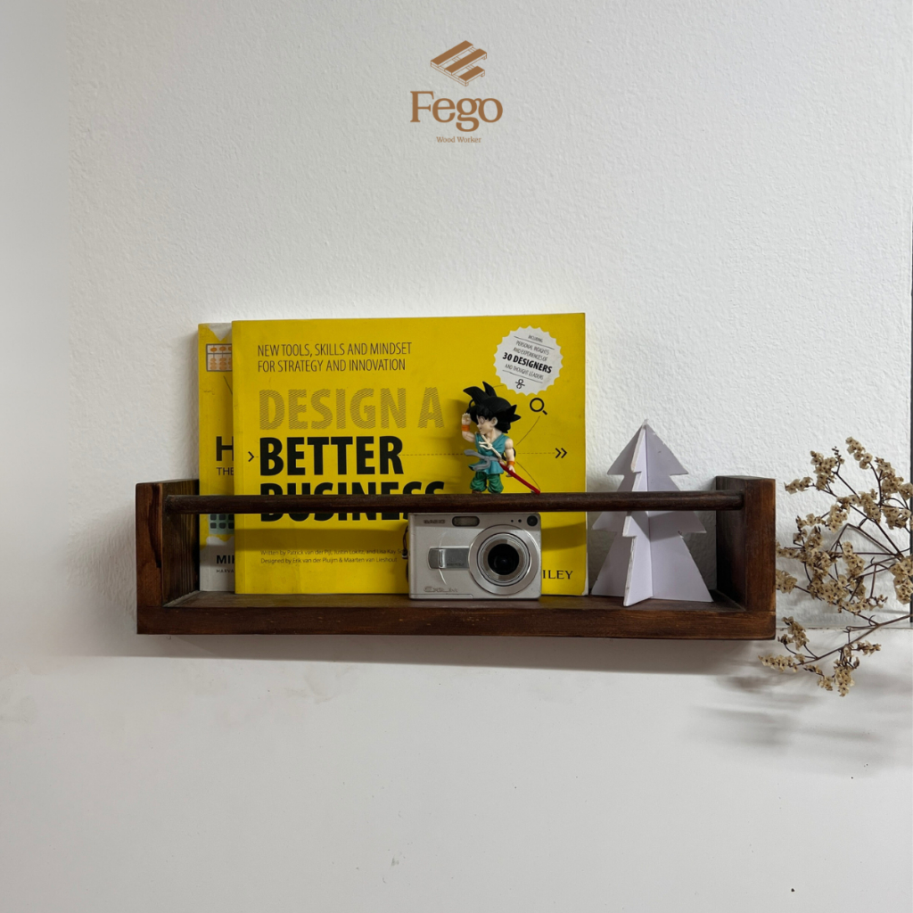 Ảnh Kệ gỗ treo tường FEGO, thanh treo quần áo đa năng nội thất trong nhà, ngoài trời 1
