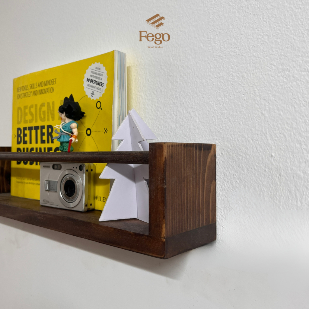 Ảnh Kệ gỗ treo tường FEGO, thanh treo quần áo đa năng nội thất trong nhà, ngoài trời 4