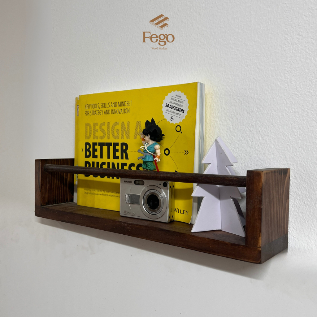 Ảnh Kệ gỗ treo tường FEGO, thanh treo quần áo đa năng nội thất trong nhà, ngoài trời 2