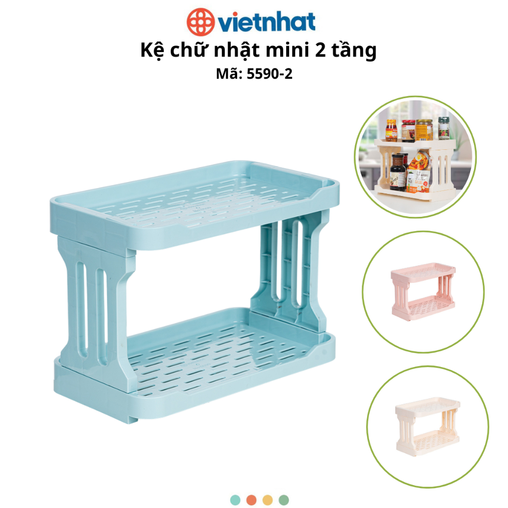 Kệ Đựng Gia Vị Mini 2 Tầng Chính Hãng Việt Nhật (mã 5590-2)