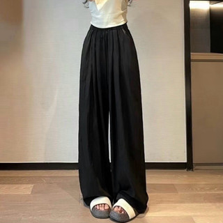 Quần Ống Rộng Nữ Vải Đũi vân Mây Hot Hit Tôn Dáng - Quần mặc mùa hè thoáng mát