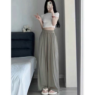 Quần Ống Rộng Nữ Vải Đũi vân Mây Hot Hit Tôn Dáng - Quần mặc mùa hè thoáng mát