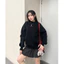 Áo Sweater NEVASOME Đơn Giản Nỉ Lót Lông Cừu LocalBrand Basic Cotton 420gsm Boxy Nam Nữ