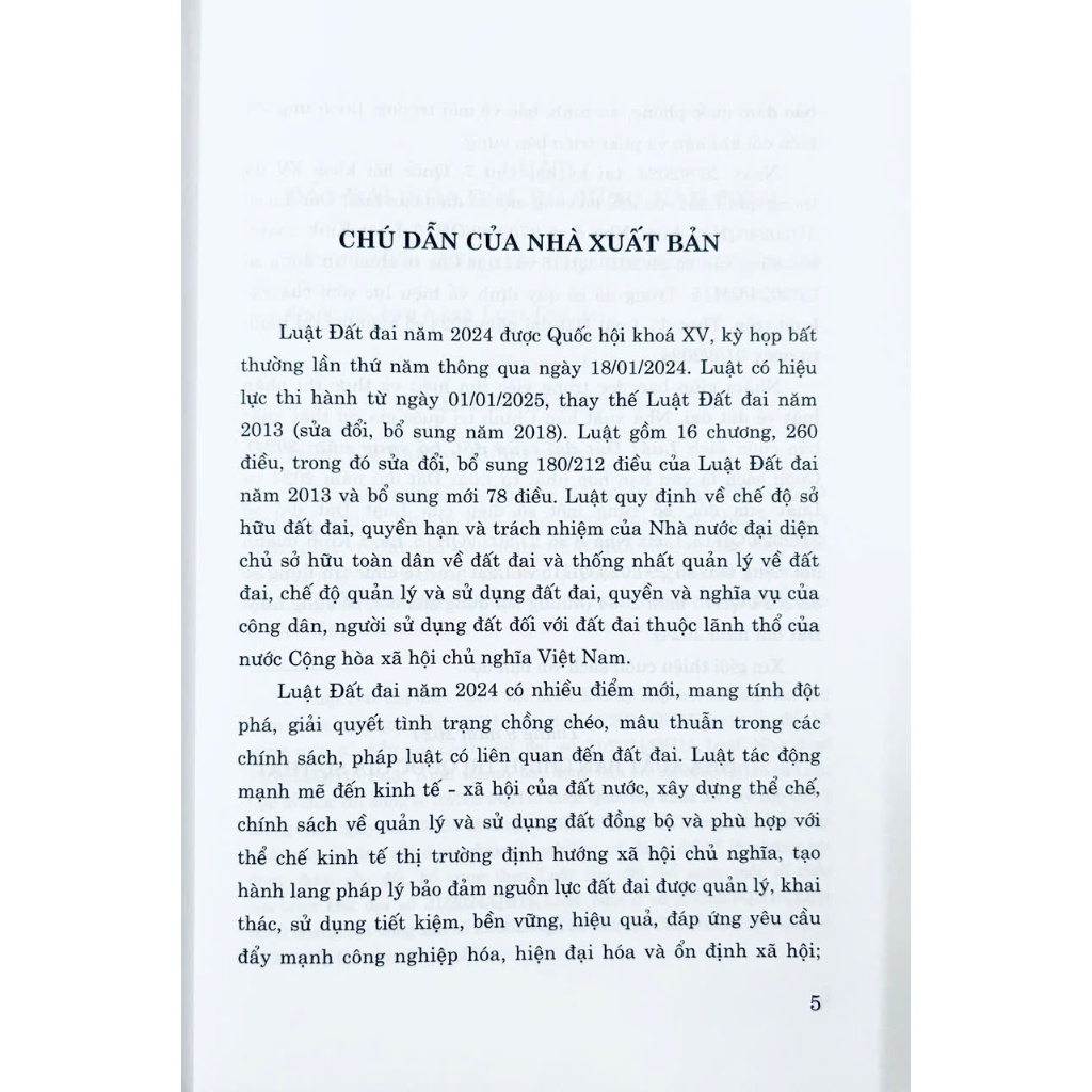 Ảnh Sách - Luật Đất Đai (Luật Đất đai số 31/2024/QH15) 2