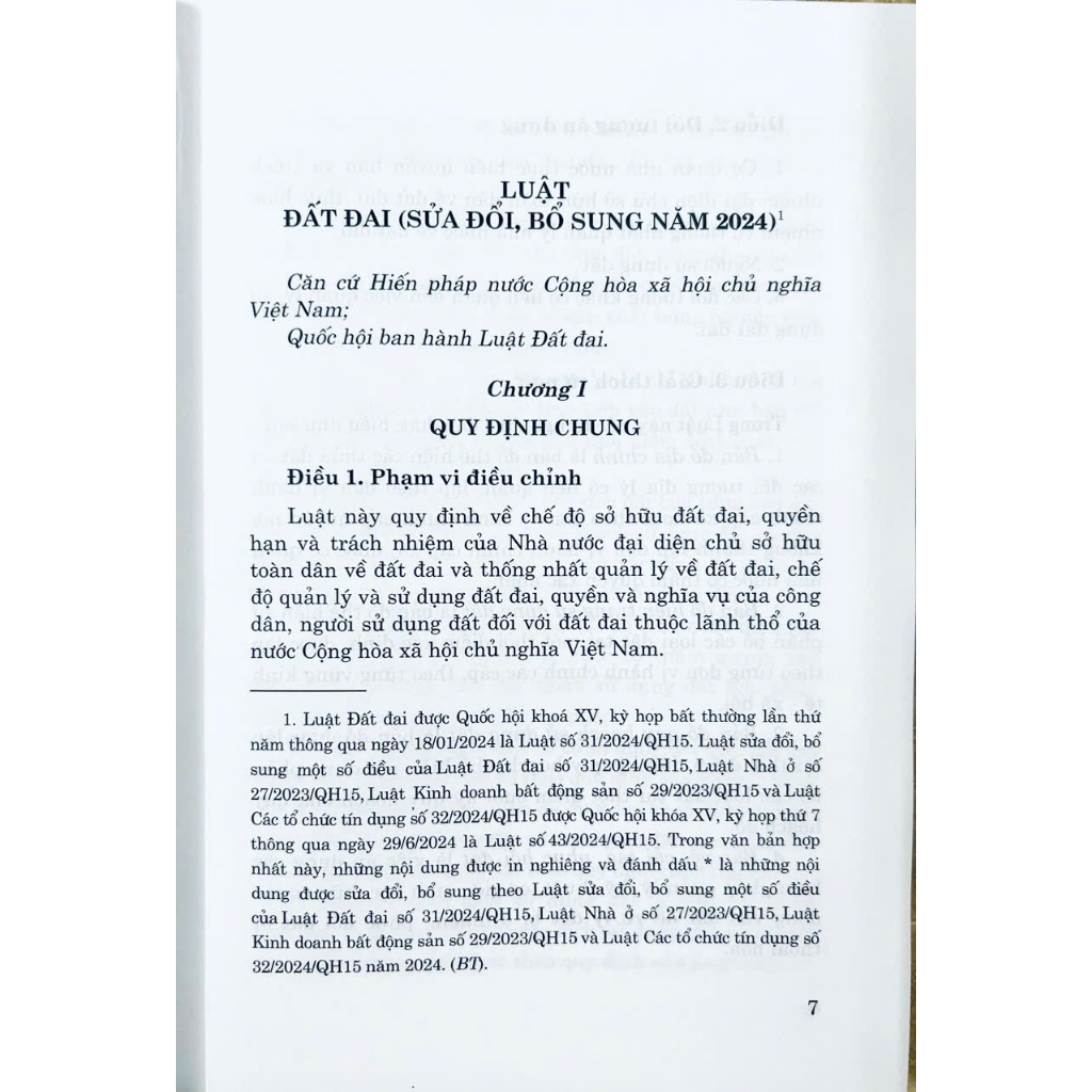 Ảnh Sách - Luật Đất Đai (Luật Đất đai số 31/2024/QH15) 4