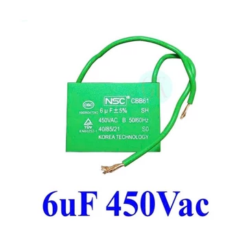 Tụ vuông NSC chính hãng loại 1 ,Tụ quạt vuông cho quạt ,máy bơm,quạt điều hòa,đủ size
