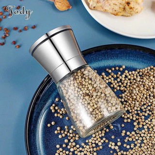 Lọ xay tiêu cầm tay thủy tinh inox 304 lưỡi sắc bén loại lớn tiện dụng #A151