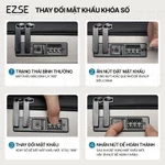 Balo laptop chống sốc chống nước cao cấp có khóa số chống trộm EAZY BLA06 , Balo đựng laptop 17 inch hiện đại — ảnh 8