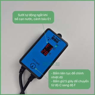 Sưởi Cao Cấp HZQ5 - Sử Dụng Cho Bể Cá Cảnh, Thủy Sinh