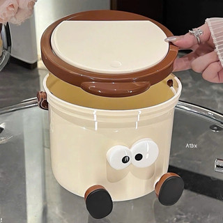 Thùng rác mini để bàn mắt to có chân cute xinh xỉu