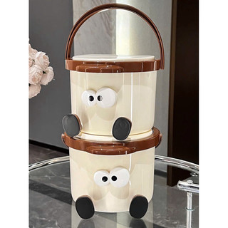 Thùng rác mini để bàn mắt to có chân cute xinh xỉu