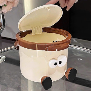 Thùng rác mini để bàn mắt to có chân cute xinh xỉu