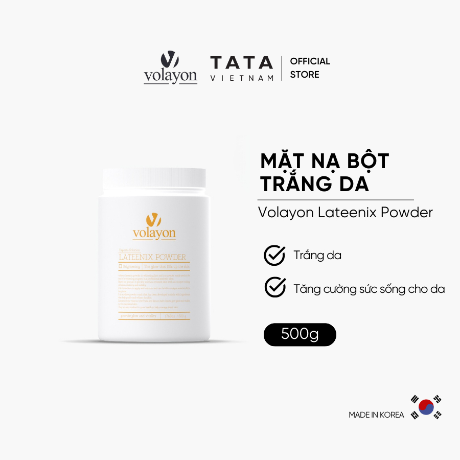Ảnh Mặt Nạ Dạng Bột Trắng Da Volayon Lateenix Powder 500g 2
