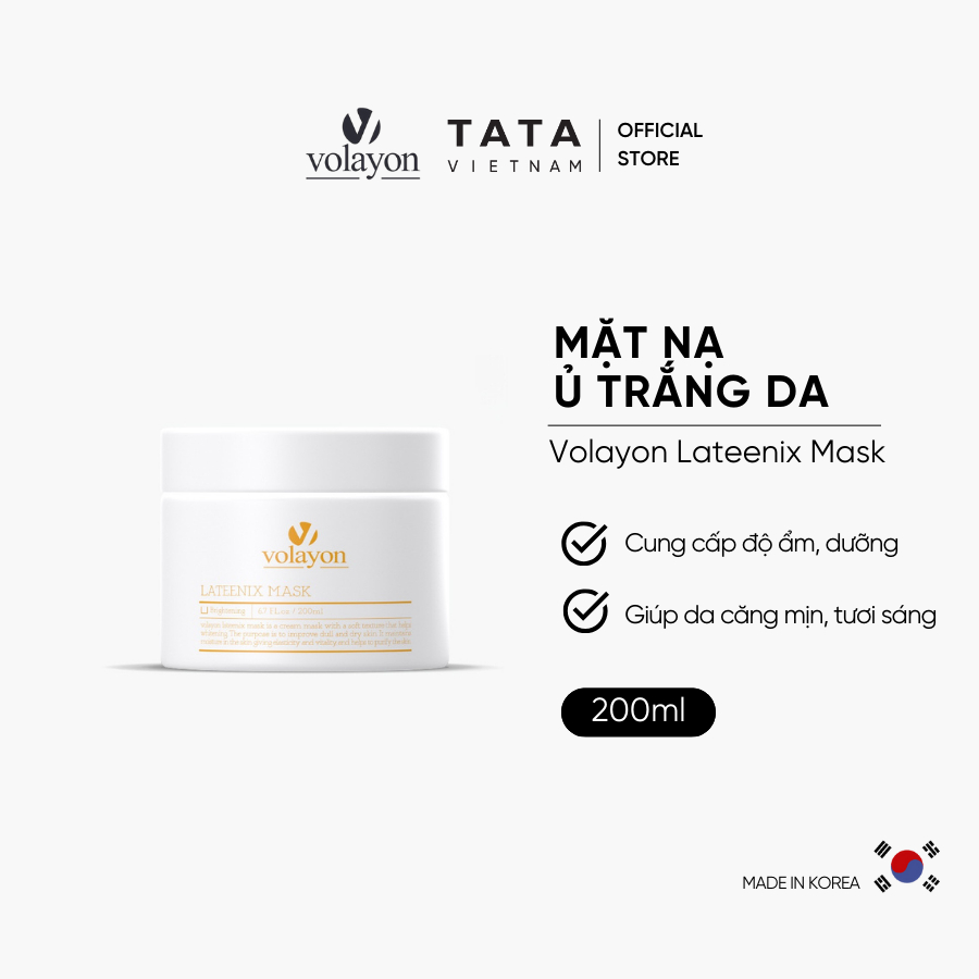Ảnh Mặt Nạ Ủ Trắng Volayon Lateenix Mask 200ml 2