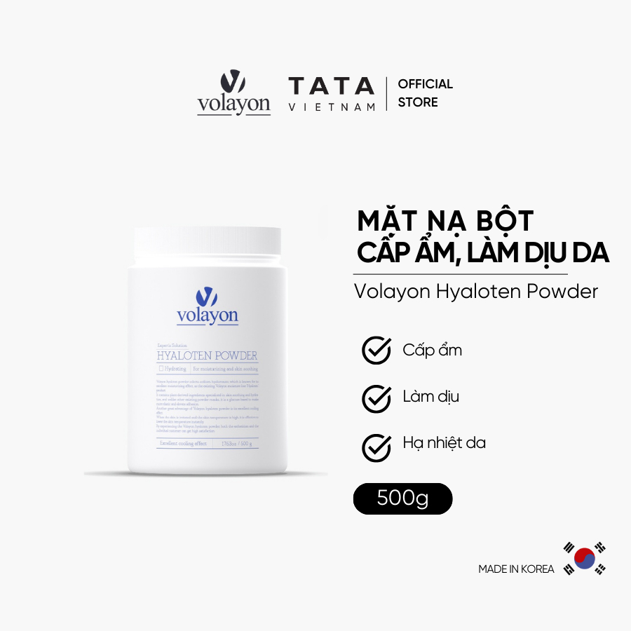 Ảnh Mặt Nạ Bột Cấp Ẩm Làm Dịu Da Volayon Hyaloten Powder 500g 2