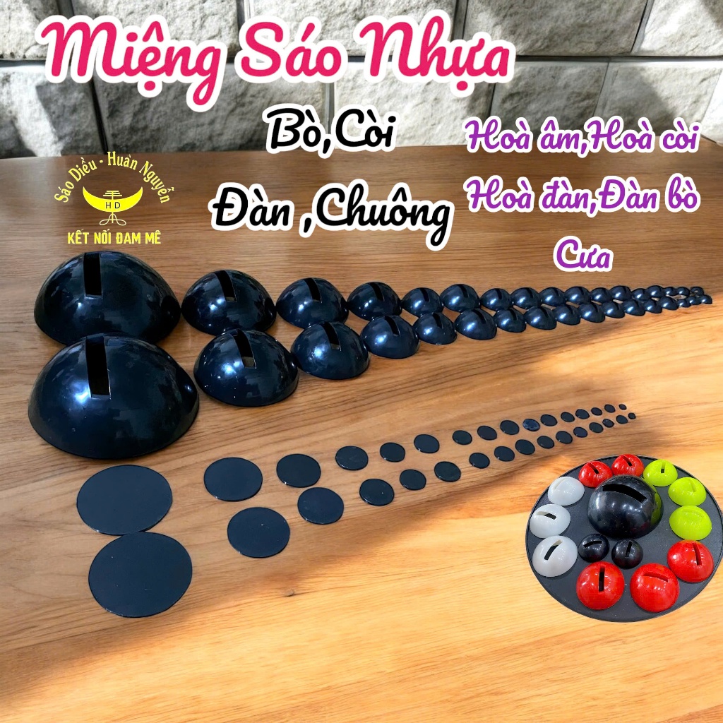 miệng sáo nhựa d8-d60 siêu nhẹ cao cấp  chống đâm bổ va đập huân nguyễn