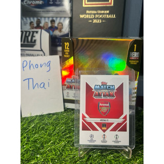 Thẻ bóng đá Saliba Arsenal Limited Edition Topps Match Attax UCL 2024/25