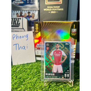 Thẻ bóng đá Saliba Arsenal Limited Edition Topps Match Attax UCL 2024/25