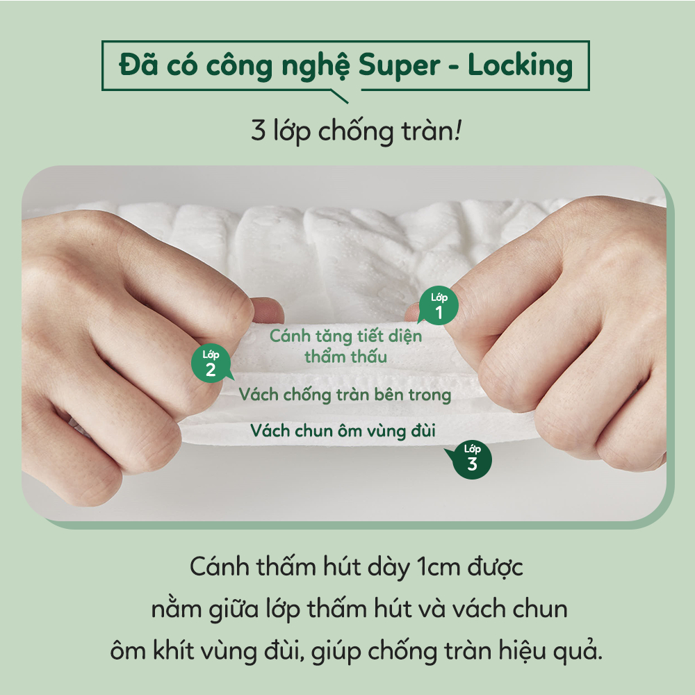 Ảnh Set 2 Miếng Bỉm Quần NABIZAM ULTRA THIN 4 Mùa Mỏng Mềm Hơn, Thấm Hút Nhanh Hơn Size Cho Bé 6-24kg 2