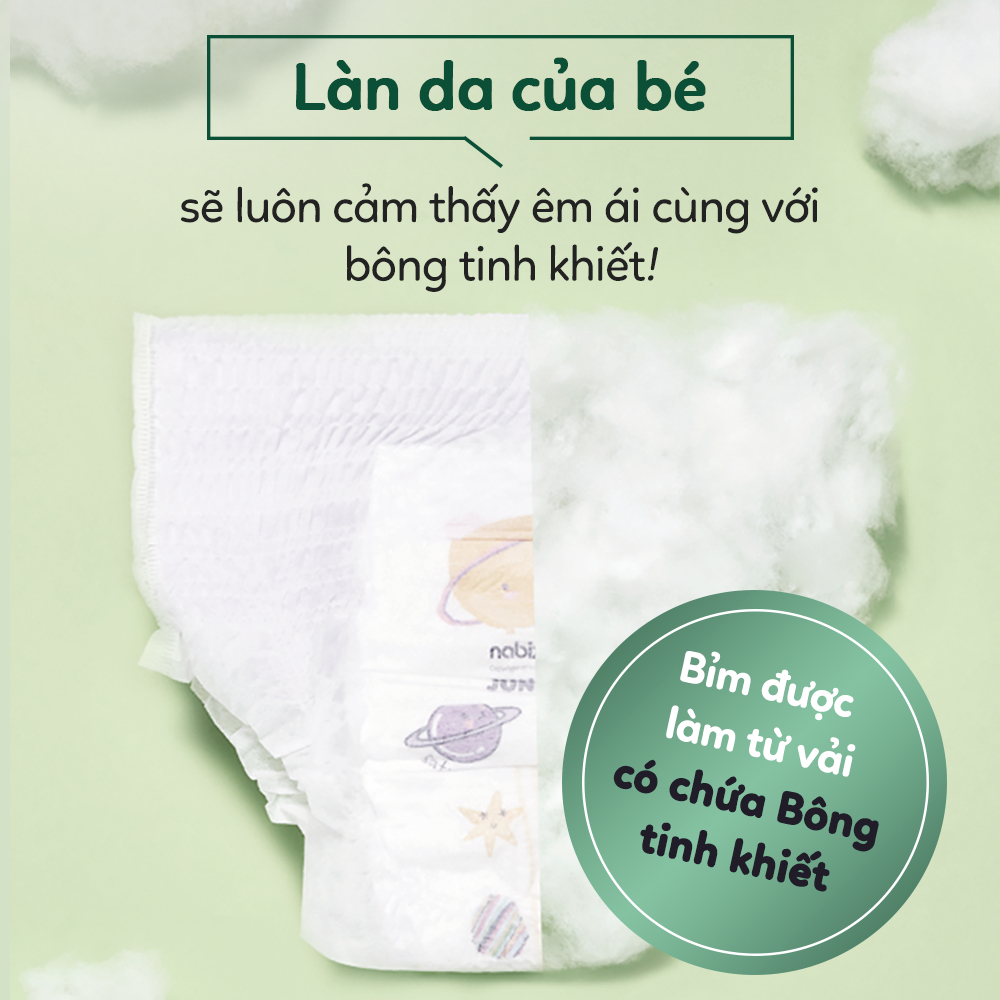 Ảnh Set 2 Miếng Bỉm Quần NABIZAM ULTRA THIN 4 Mùa Mỏng Mềm Hơn, Thấm Hút Nhanh Hơn Size Cho Bé 6-24kg 4