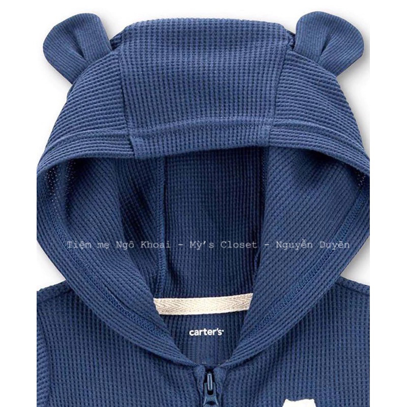[MD148] Sleep suit hở bàn kèm mũ tai gấu xinh cho bé yêu