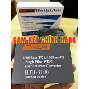 Bộ Chuyển quang điện Netlink HTB-3100/AB Single Fiber 100Mbps kèm nguồ