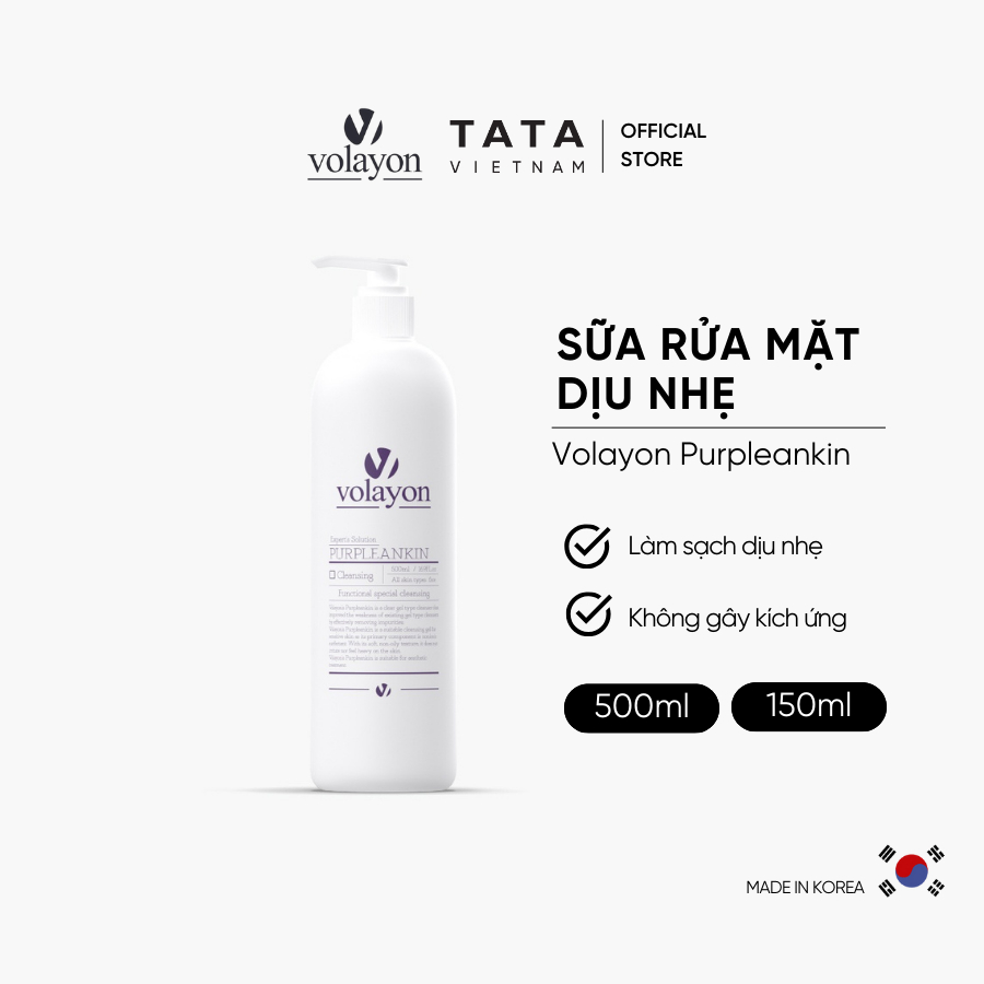 Ảnh Sữa Rửa Mặt Dịu Nhẹ Volayon Purpleankin 500ml/100ml 2
