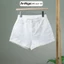 Quần short jean nữ co giãn lưng cao chất jean cotton co giãn dày dặn Anngo - AT429