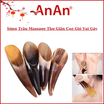 Dụng Cụ Cạo Gió Day Ấn Huyệt Sừng Trâu | Massage Dụng Cụ Diện Chẩn Chuyên Dụng Dành Cho Dưỡng Sinh.