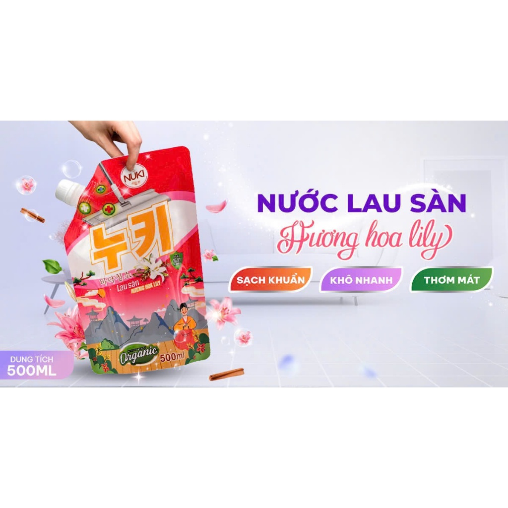 Chất lượng Nước Lau Sàn Hàn Quốc Tiêu Chuẩn