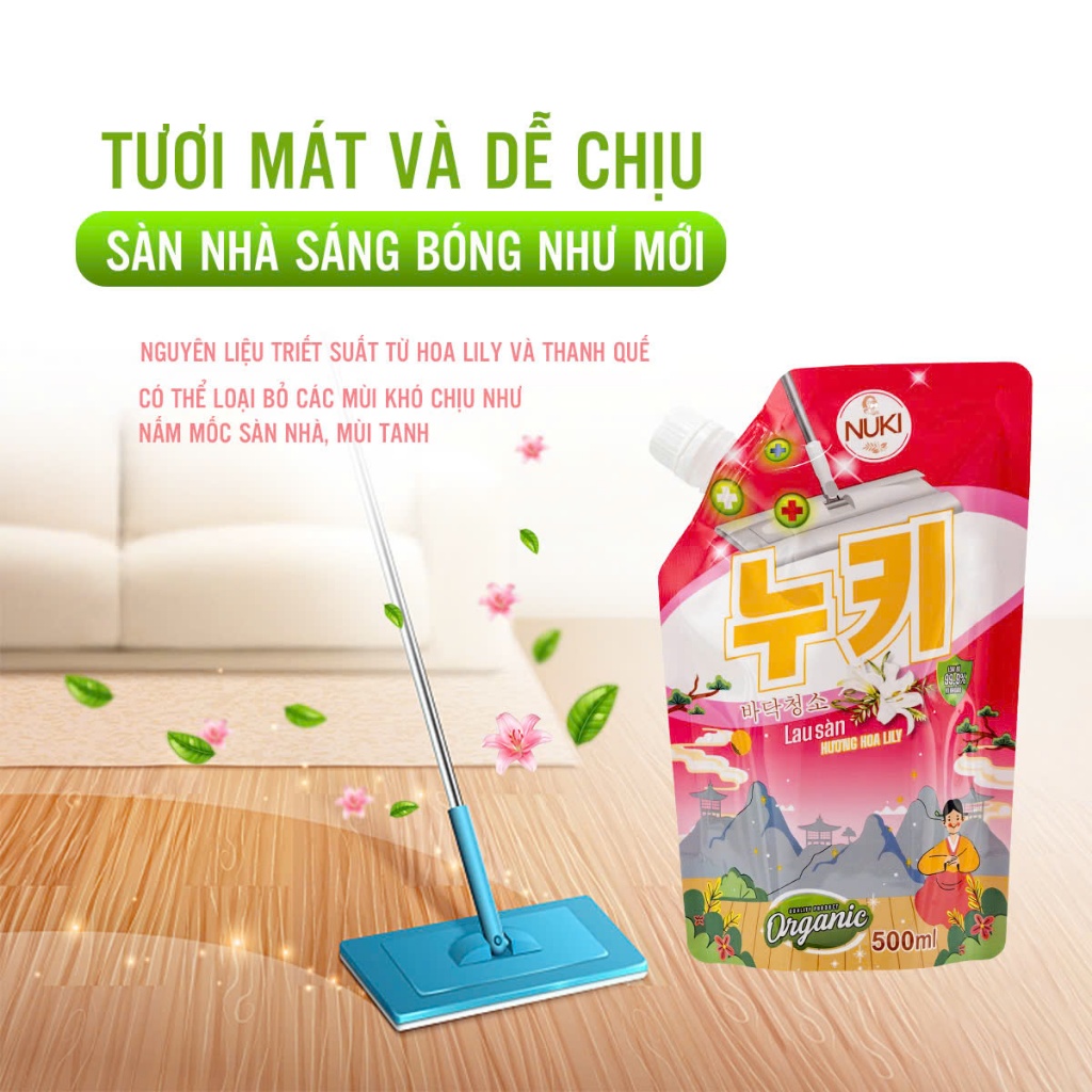 Sử dụng Chai Nước Lau Sàn Hàn Quốc trong đời sống