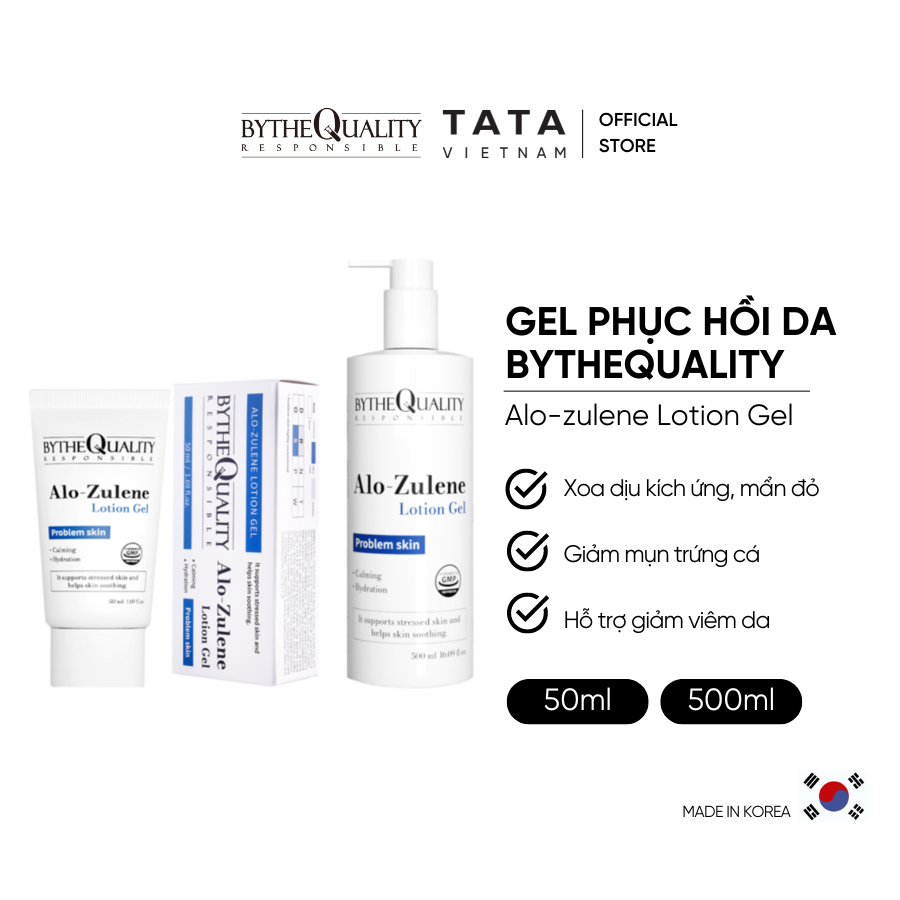 Ảnh Gel Phục Hồi Da BytheQuality Alo-zulene Lotion Gel 50ml/500ml 2
