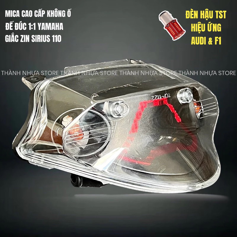 [HÃNG TNS] Đèn hậu Sirius TST hiệu ứng Audi Stop F1 - Choá đèn TST Sirius cao cấp