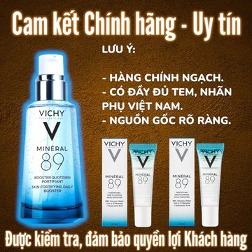 TINH CHẤT CHUYÊN BIỆT MINERAL 89 VICHY GIÚP DA CĂNG MỌNG NƯỚC