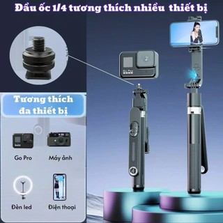 Gậy chụp ảnh selfie Q515 HULAKO 4 chân tích hợp gimbal AI thông minh, Nhận Diện Khuân Mặt, Chuyển Động 360 độ Theo Mẫu