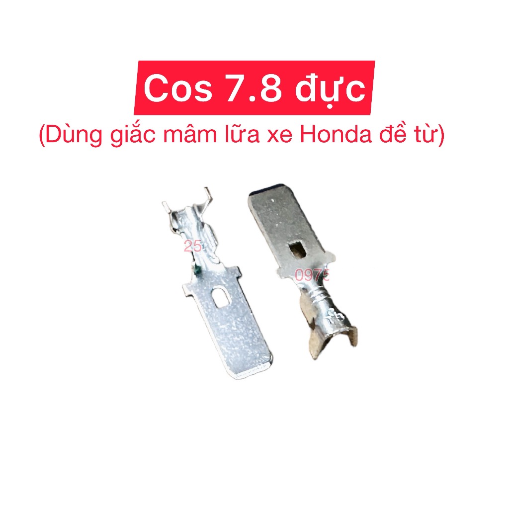 [30 đầu] cos 7.8 ĐỰC - KHÔNG LƯỠI - giắc mâm lửa đề sạc vario ab sh ecm ...